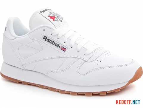 Мужские кроссовки Reebok Classic Leather White/Gum 49799    (белый) - фото (Артикул: 49799)