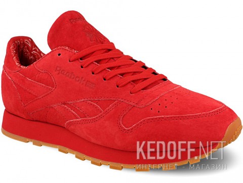 Мужские кроссовки Reebok Classic Leather Bd3231    (красный) - фото (Артикул: BD3231)