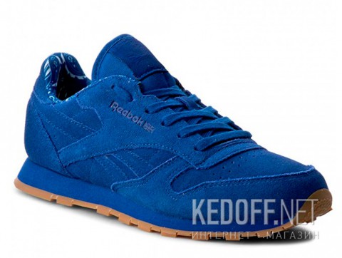Мужские кроссовки Reebok Classic Leather Tdc Bd3233    (синий) - фото (Артикул: BD3233)