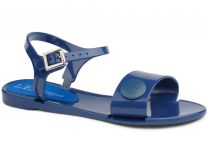 Синие летние босоножки Las Espadrillas Jelly 2 V6565-89 Италия