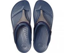 Женские сандалии Crocs Sloane Metal Block Flip W Multi/Navy 205357- 4JD - фото 5