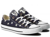 Кеды Converse Chuck Taylor All Star  Ox Navy/Fresh Yellow/White 555977C Denim Daisy унисекс    (тёмно-синий/синий) - фото 2