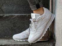 Кроссовки Reebok Classic Leather Tonal Nbk \ Sand Stone/Pale Pink BS9883 - фото 9