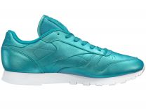 Женские кроссовки Reebok Cl Lthr Pearlized Bd5212    (зеленый) - фото 2