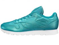 Женские кроссовки Reebok Cl Lthr Pearlized Bd5212    (зеленый) - фото 3