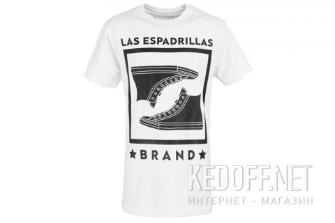 Мужские футболки Las Espadrillas 46530-F255    (белый) - фото (Артикул: 46530-F255)
