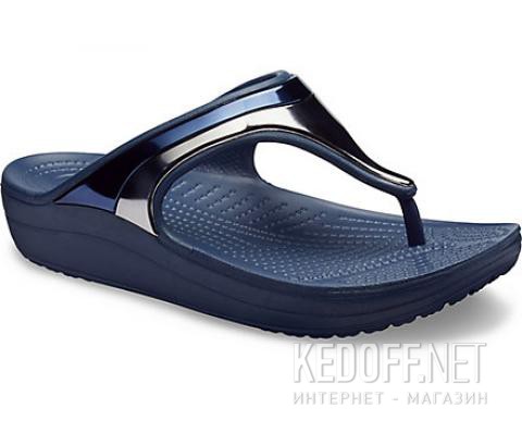 Женские сандалии Crocs Sloane Metal Block Flip W Multi/Navy 205357- 4JD - фото (Артикул: 205357-4JD)