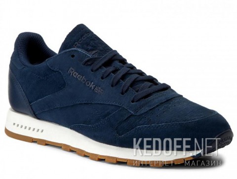 Мужские кроссовки Reebok Classic Leather SG BD6015    (тёмно-синий) - фото (Артикул: BD6015)